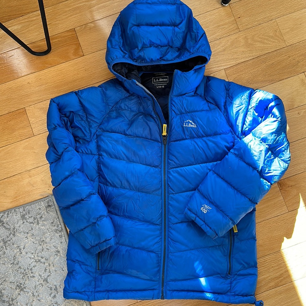 VGUC LL Bean kids down winter jacket size L 14-16